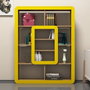 Hanah Home Orkide Estantería Nogal y Amarillo